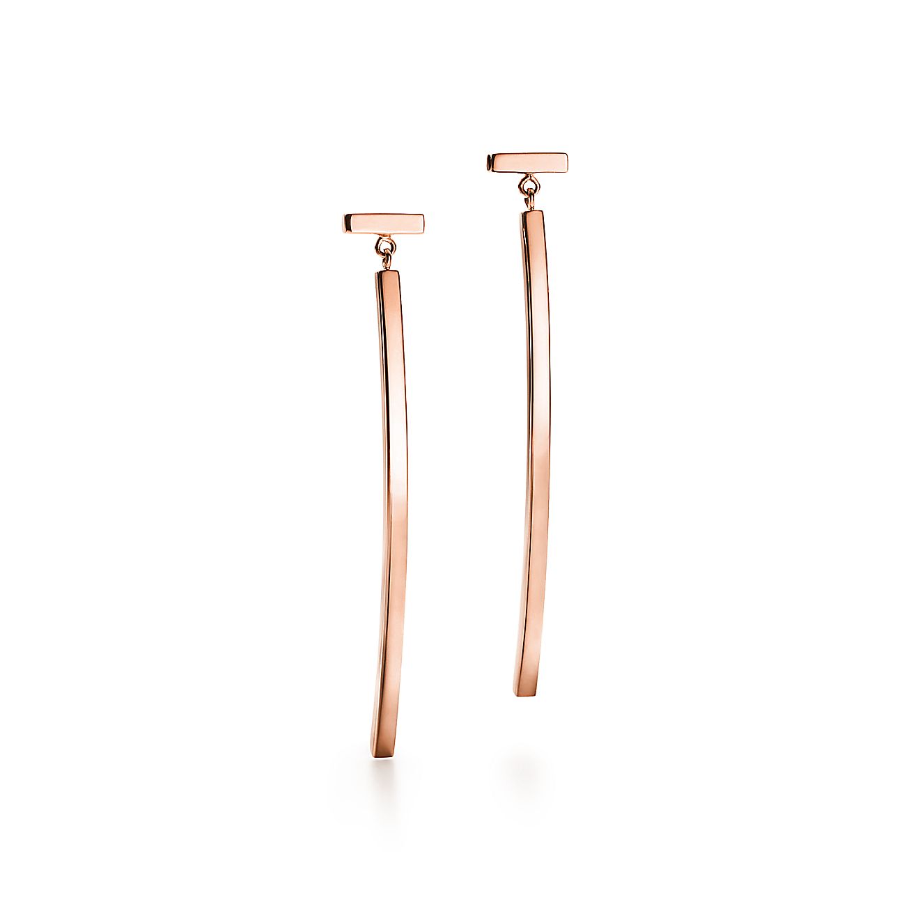 ティファニー T バー ピアス ローズゴールド | Tiffany & Co