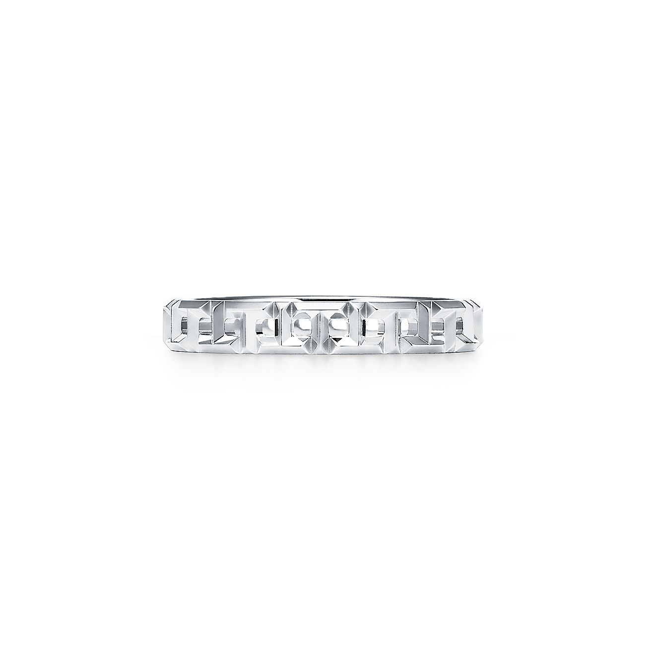 ティファニー T トゥルー ナローリング ホワイトゴールド | Tiffany & Co