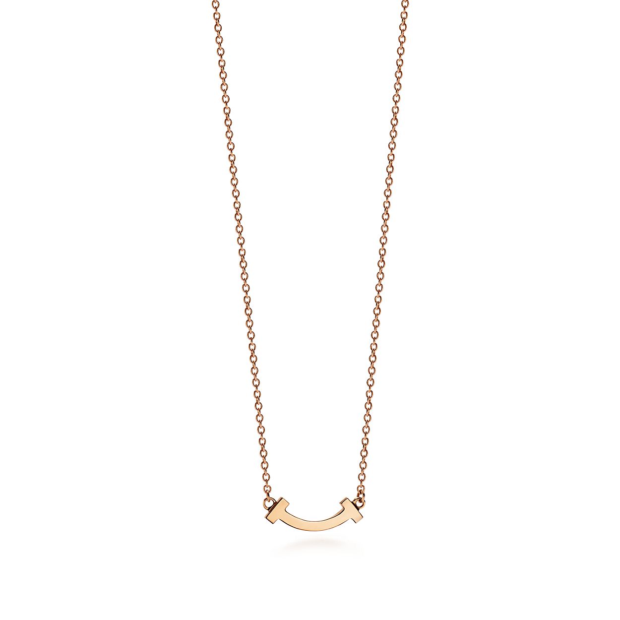 ティファニー T スマイル ペンダント ミニ 18k ローズゴールド Tiffany Co ティファニー T スマイル ペンダント ミニ 18k ローズゴールド Tiffany Co