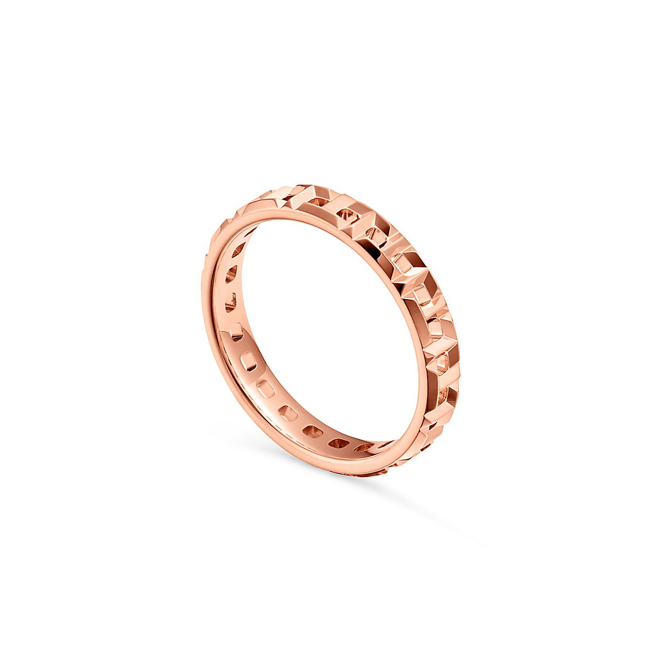 ティファニー T トゥルー ナロー リング 18K ローズゴールド | Tiffany 