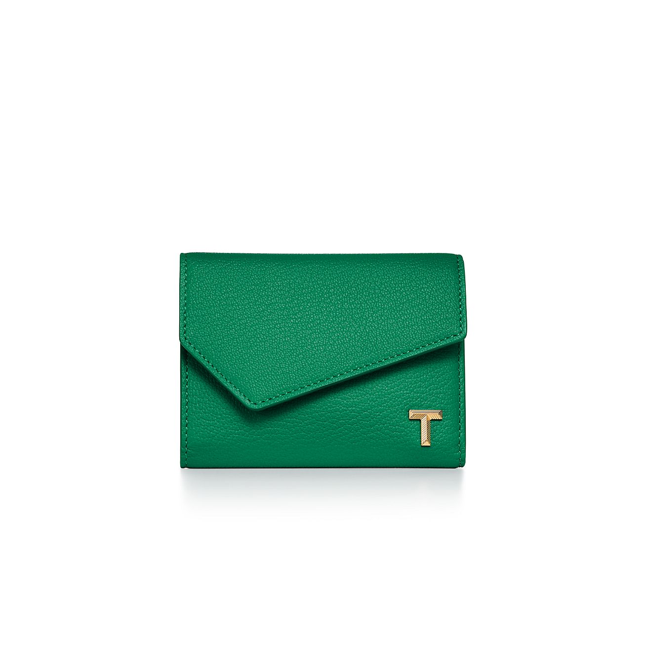 ティファニー T ウォレット エメラルド グリーン レザー | Tiffany & Co.