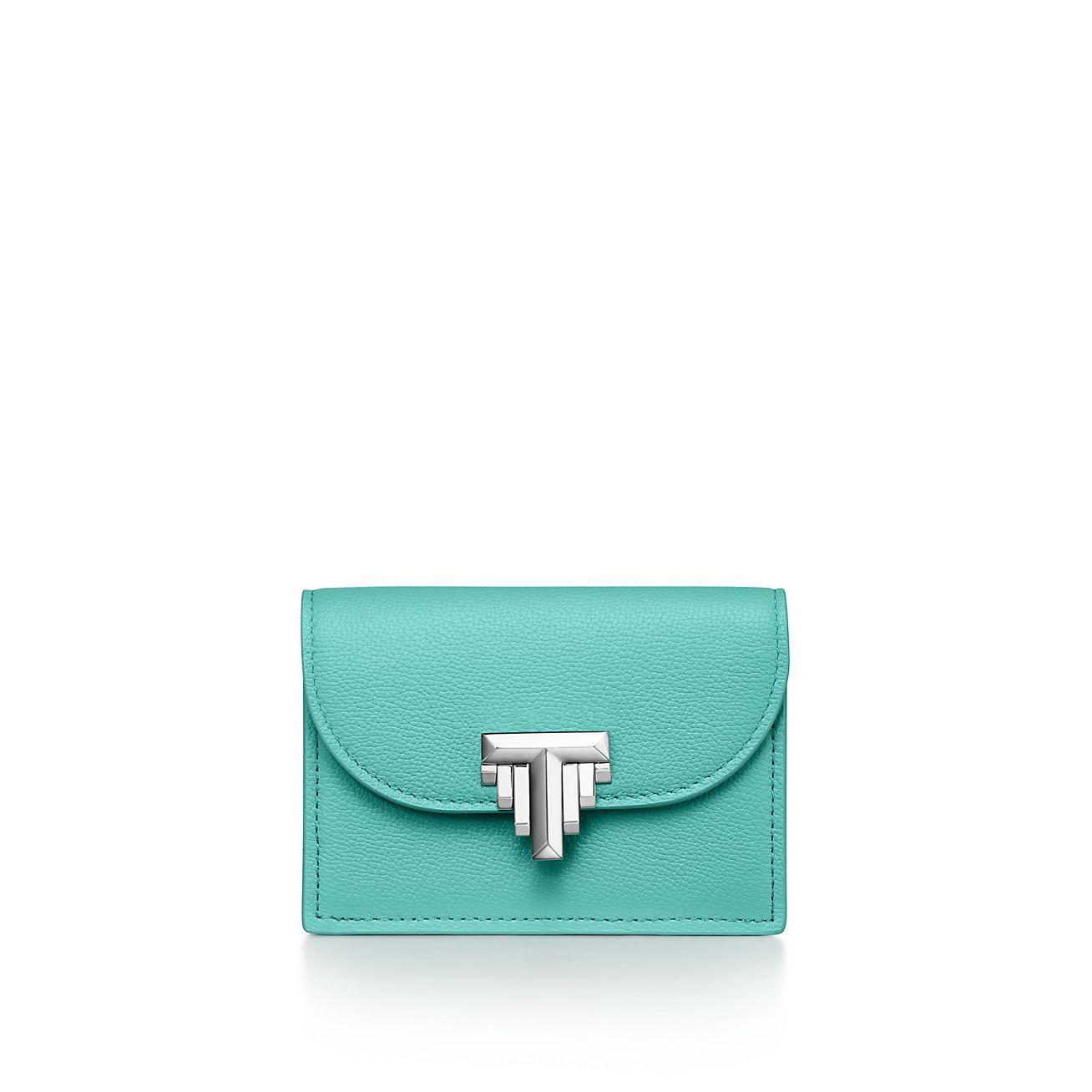 ティファニー T デコ フラップ カード ホルダー ティファニー ブルー レザー | Tiffany & Co.