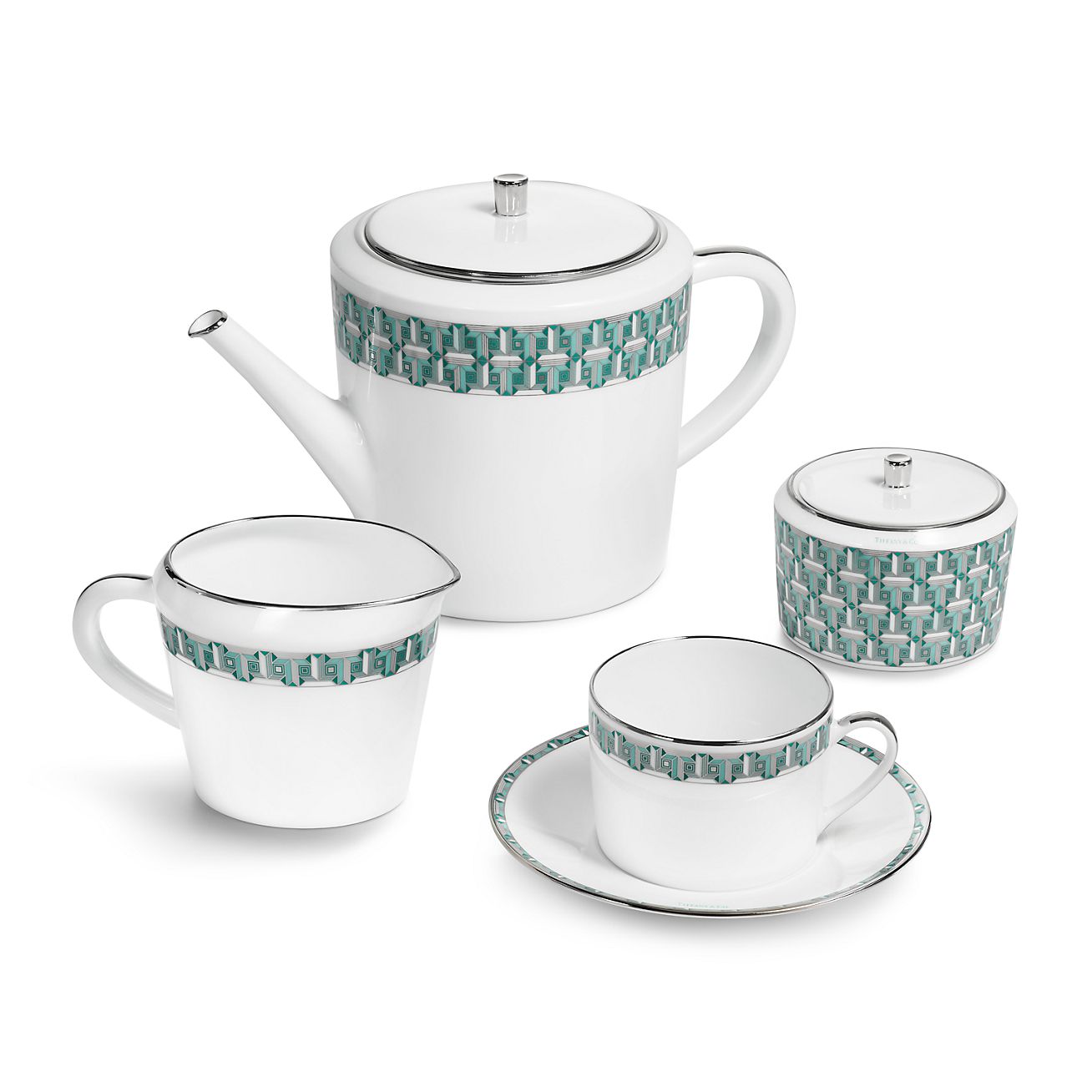 ティファニー ブルー ティファニー T トゥルー ティーポット 縁に