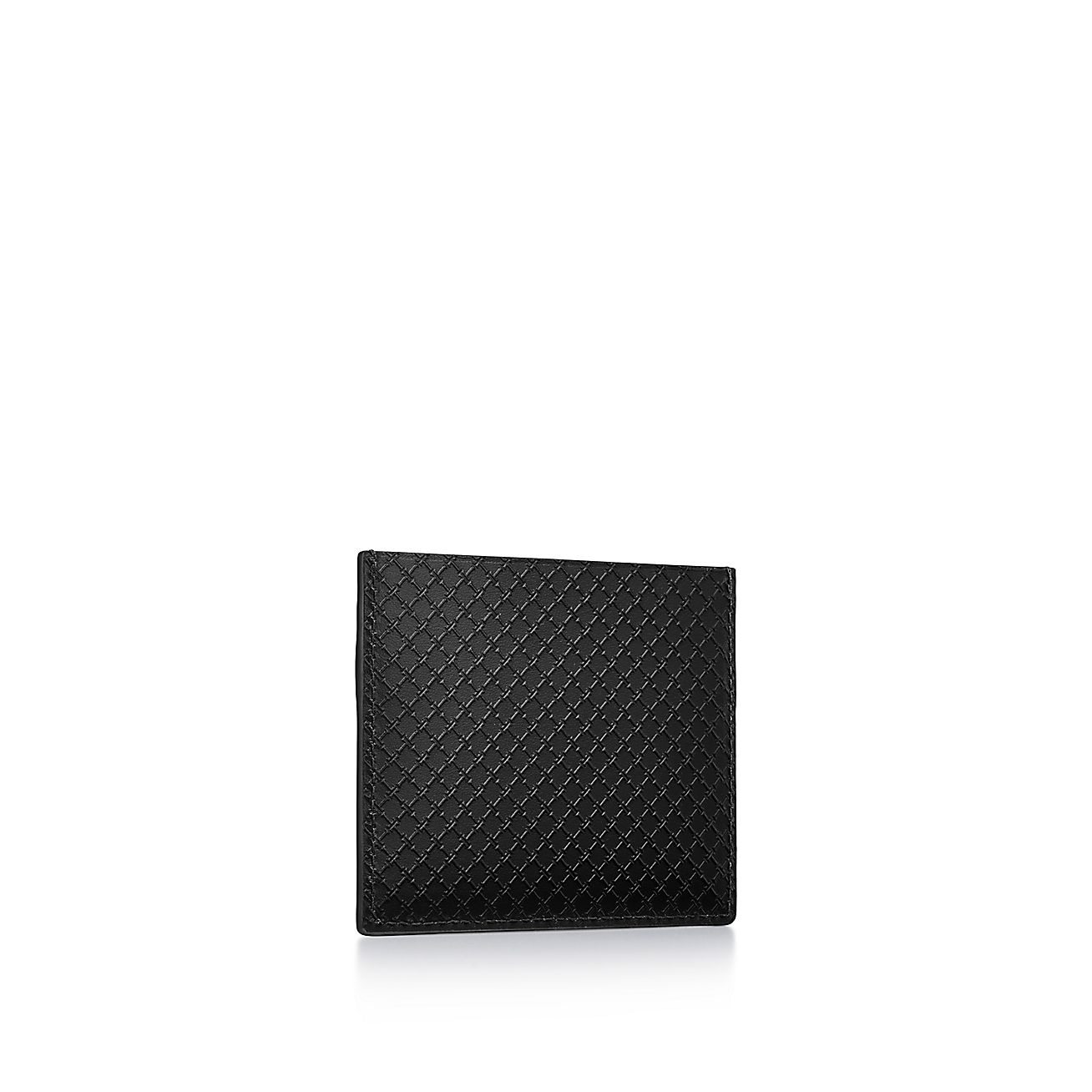 ティファニー T スクエア カード ケース ブラック レザー | Tiffany & Co