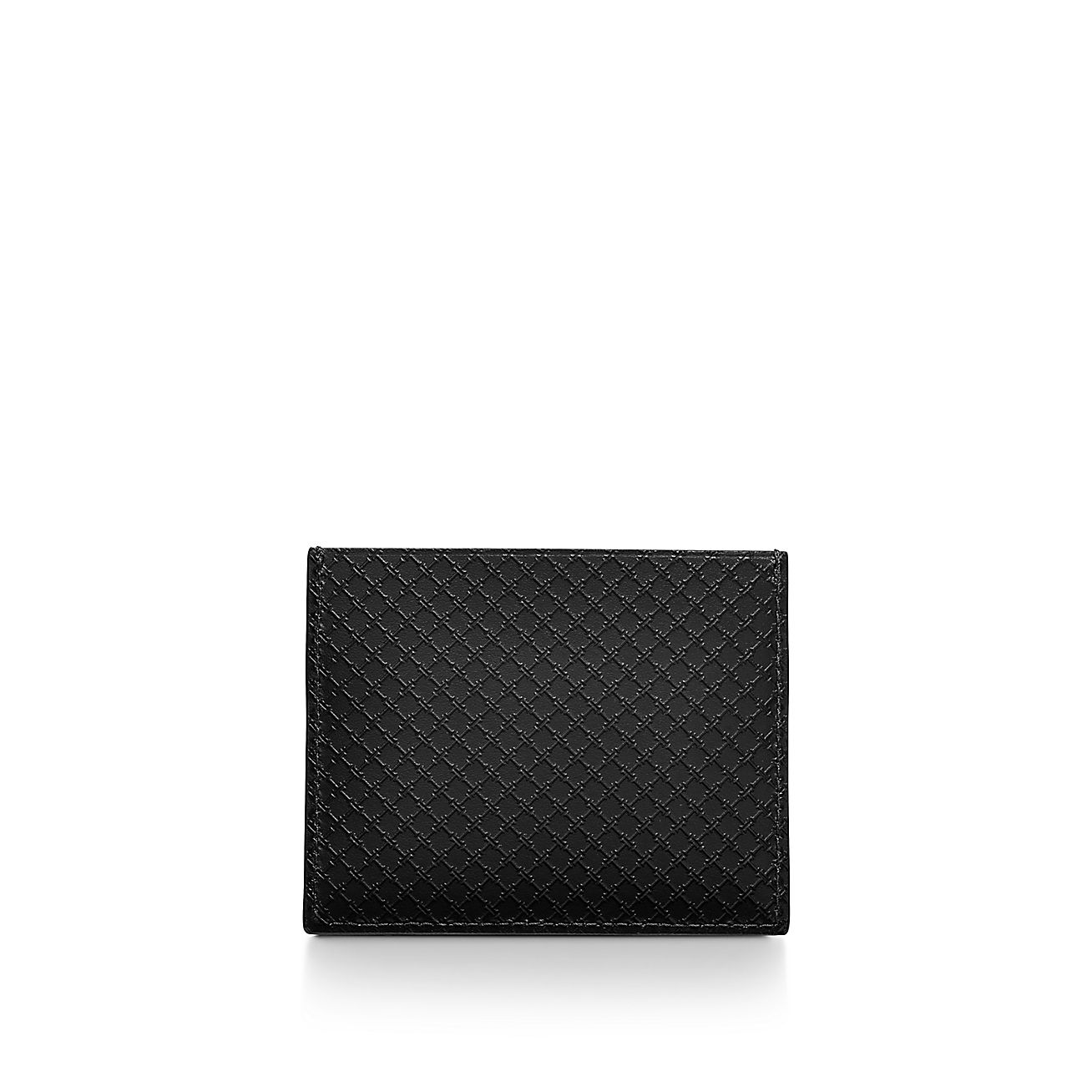 ティファニー T スクエア カード ケース ブラック レザー | Tiffany & Co