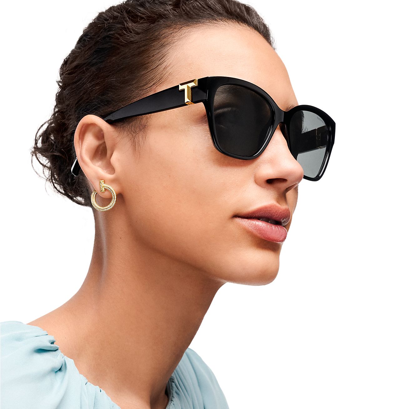 TIFFANY　サングラス　美品 Tiffany & Co 2014 Sunglasses Roman Numerals Brown TF 4097 Atlas