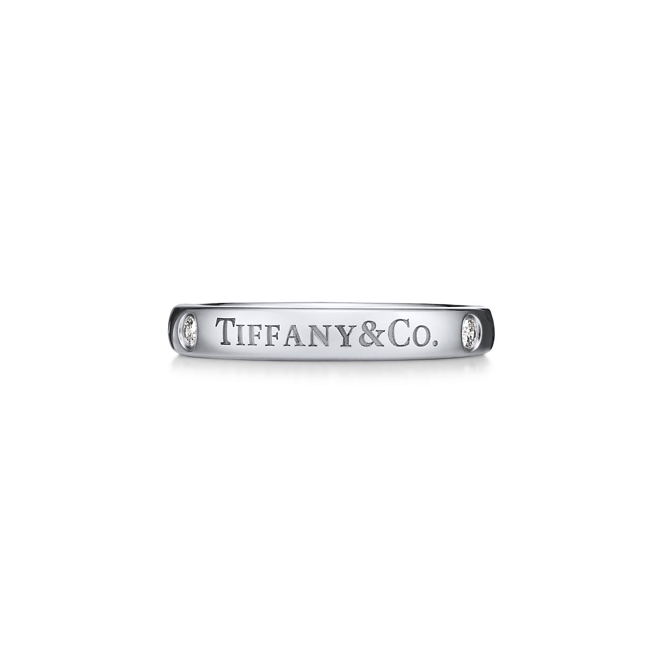 ティファニー TIFFANY&Co. Vバンド 6.5号 リング Pt プラチナ 指輪 VLP 90201993