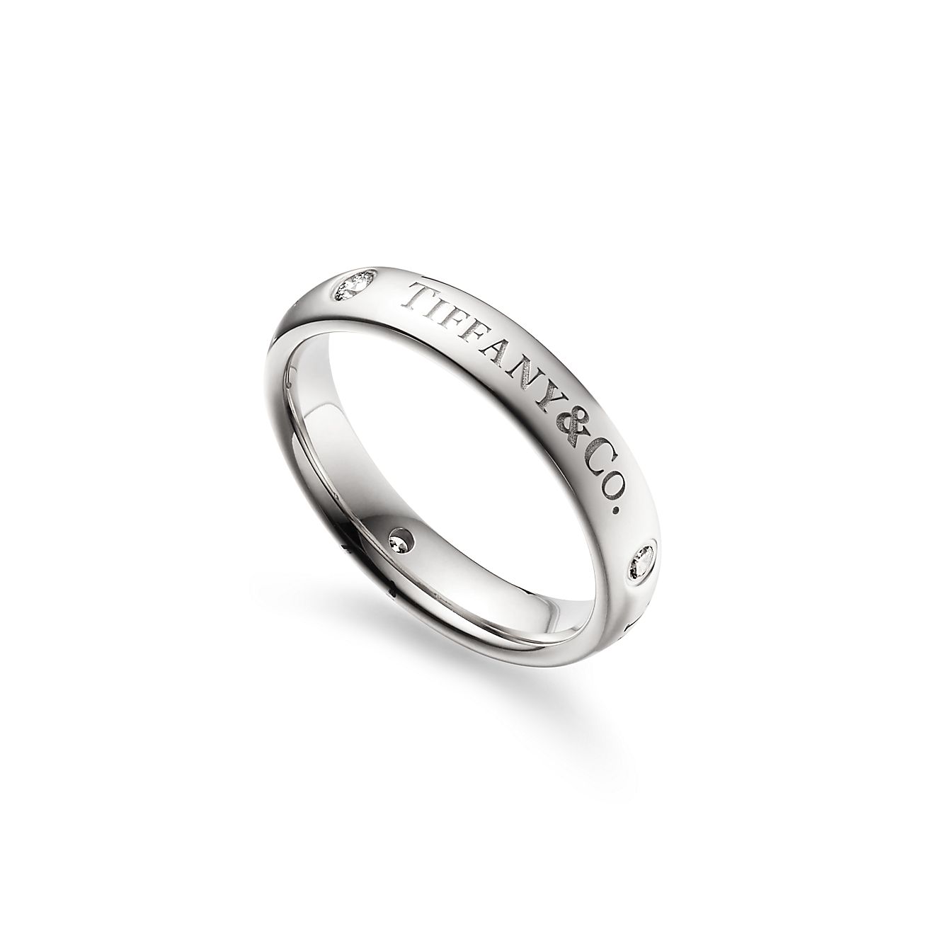 T&CO.® バンド リング ダイヤモンド プラチナ | Tiffany & Co
