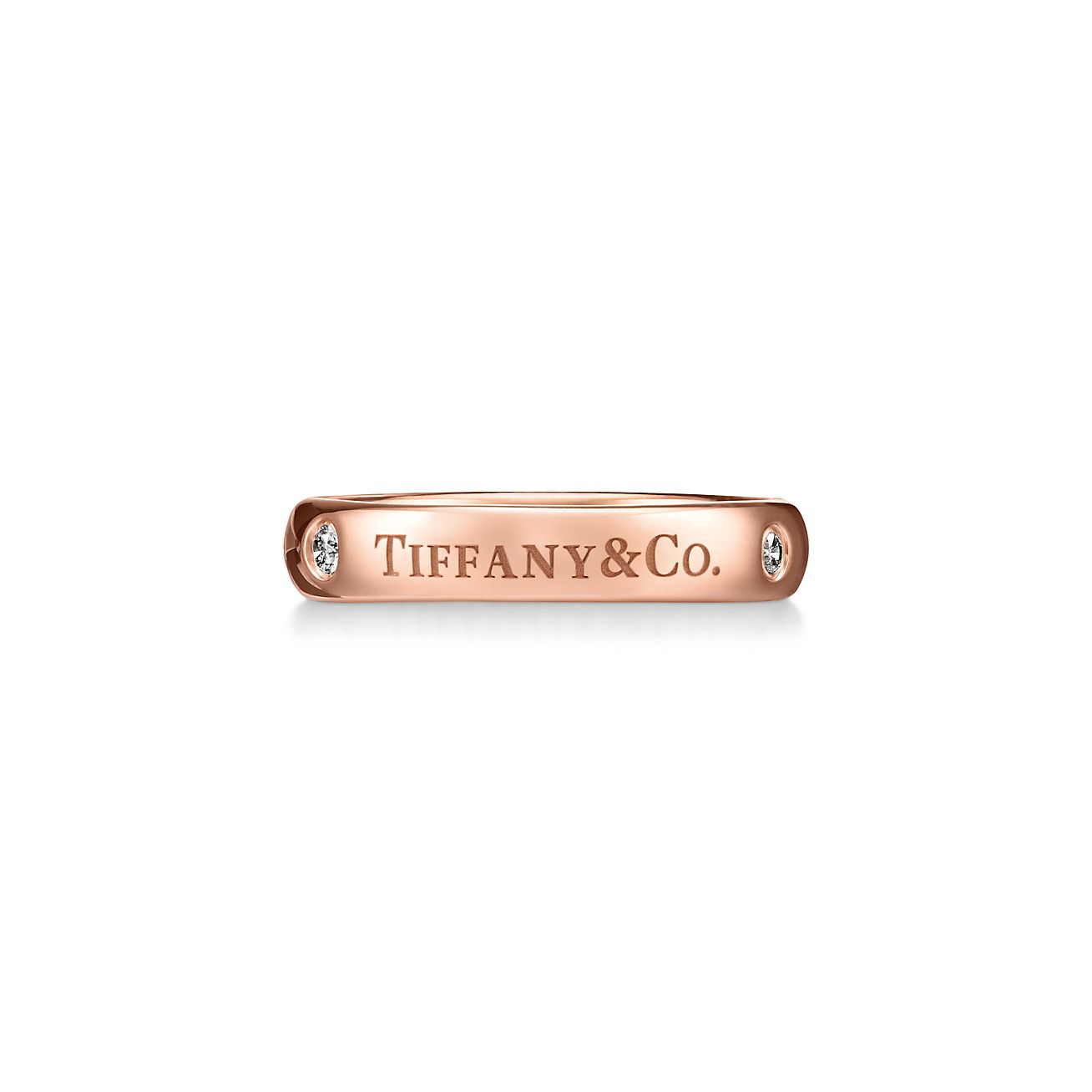 T&CO.® バンド リング ダイヤモンド ローズゴールド | Tiffany & Co.