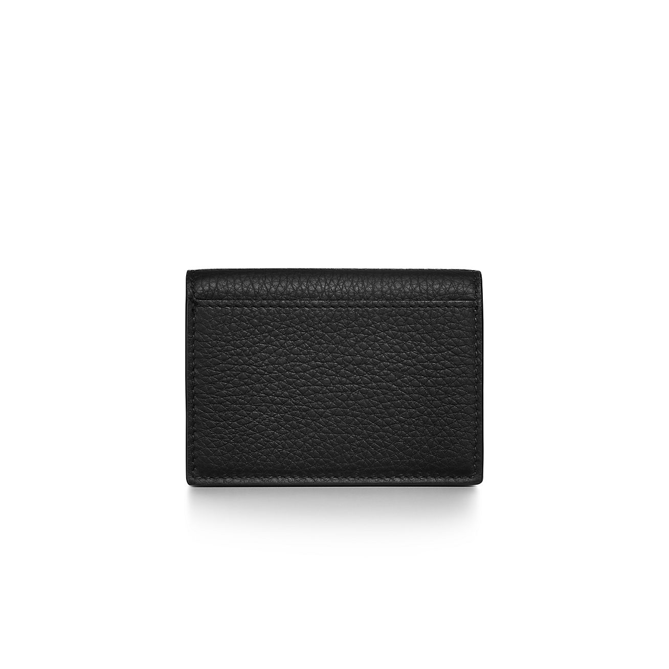 T&CO. Flap Card Holder in Black Leather | Tiffany & Co.