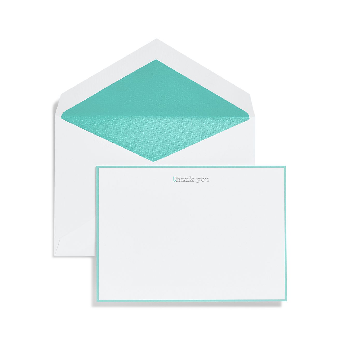 Thank You Cards In Cotton Paper Set Of 10 Tiffany Co