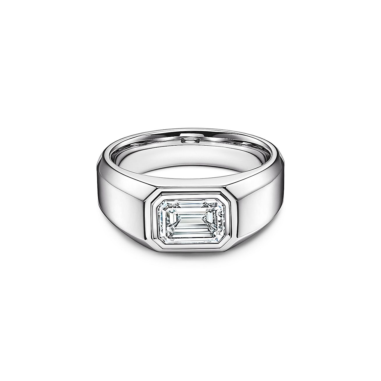 Lam handtekening belegd broodje The Charles Tiffany Setting Men's Engagement Ring in Platinum with a  Diamond | Tiffany & Co.