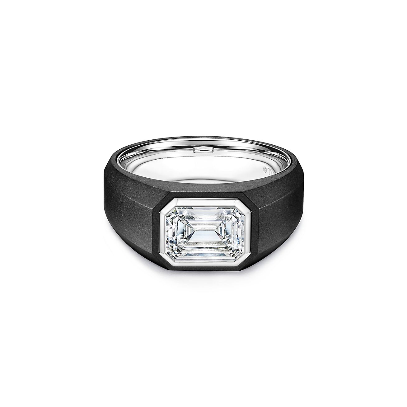 Buy TIFFANY & Co. 18K White Gold 3 Diamond Atlas Ring 6 Online in India -  Etsy