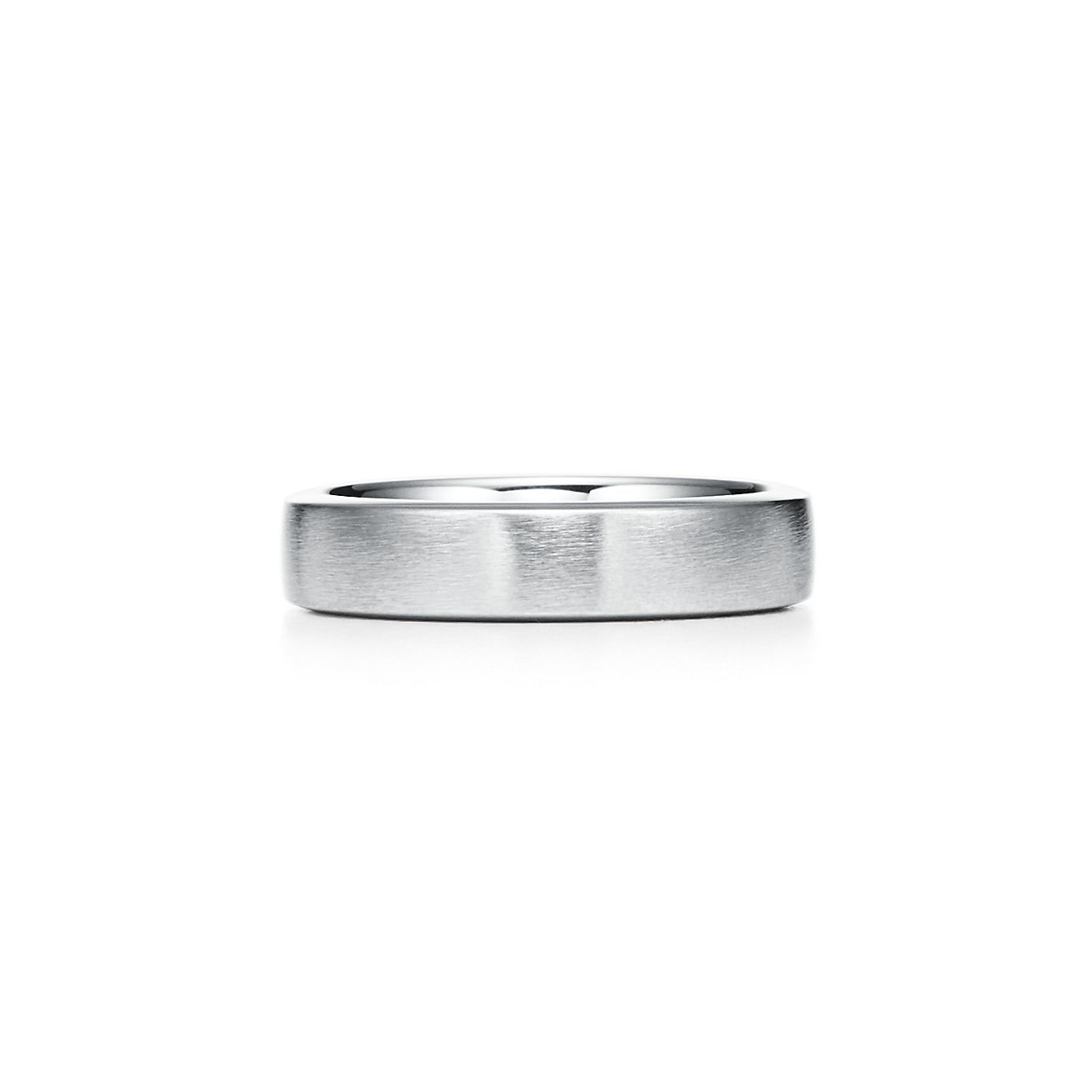 The Charles Tiffany Setting Satin Finish Ring in Platinum, 5 mm Wide |  Tiffany & Co. CA