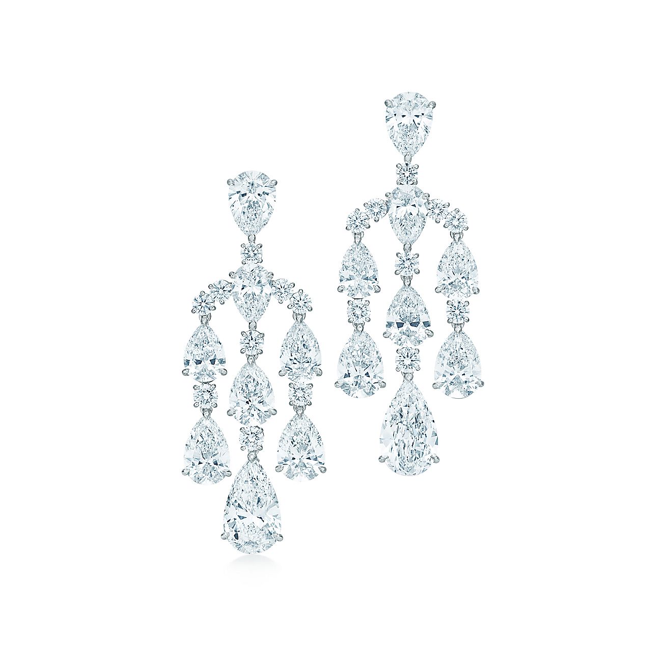The Gatsby Collection Chandelier Earrings In Platinum With Diamonds The Gatsby Collection Chandelier Earrings In Platinum With Diamonds Tiffany Co