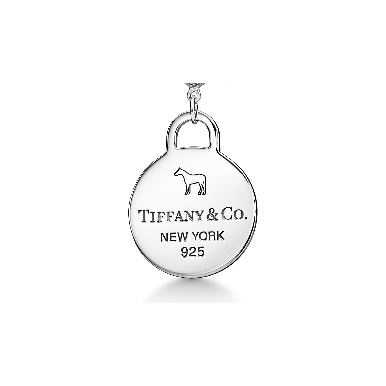 The Return to Tiffany® x Beyoncé Collection Round Tag Necklace in Silver