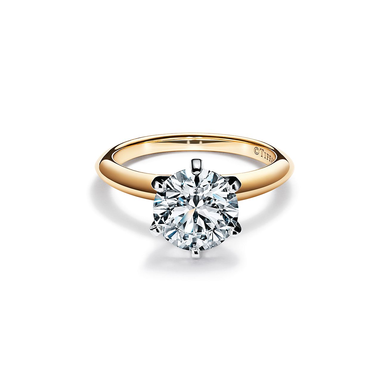 The Tiffany® Setting Engagement Ring in 18k Yellow Gold