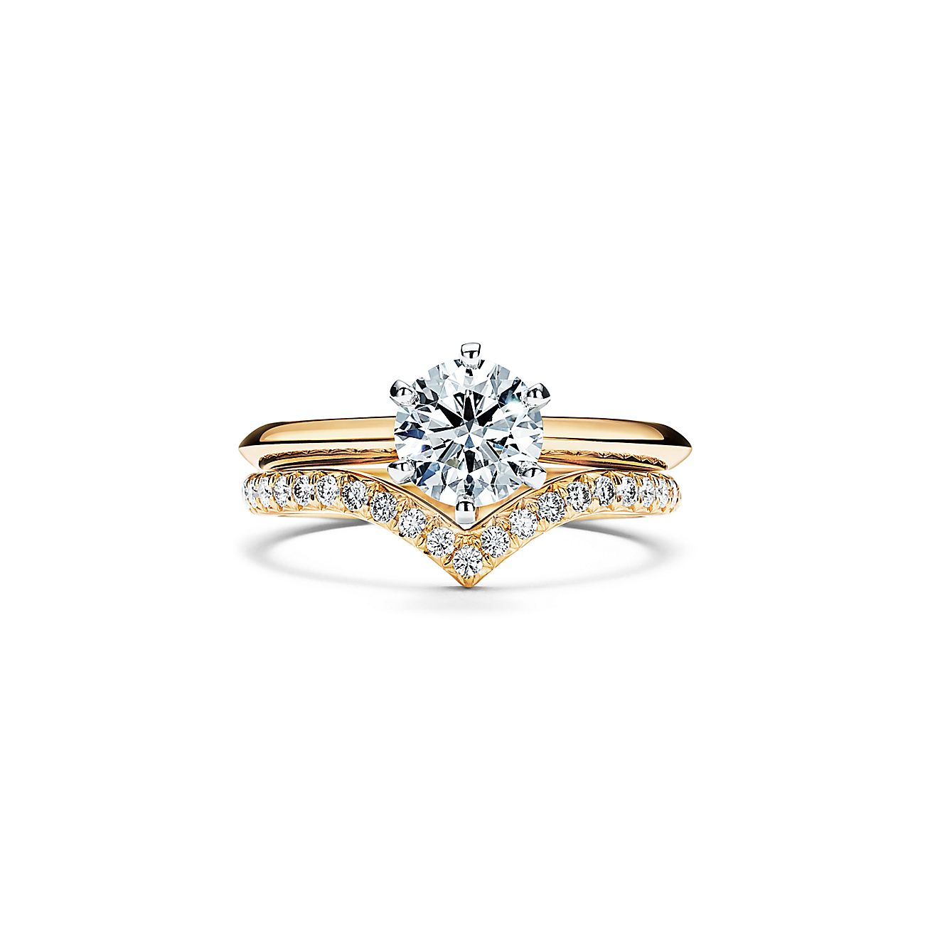 The Tiffany® Setting in 18k yellow gold world's most iconic engagement