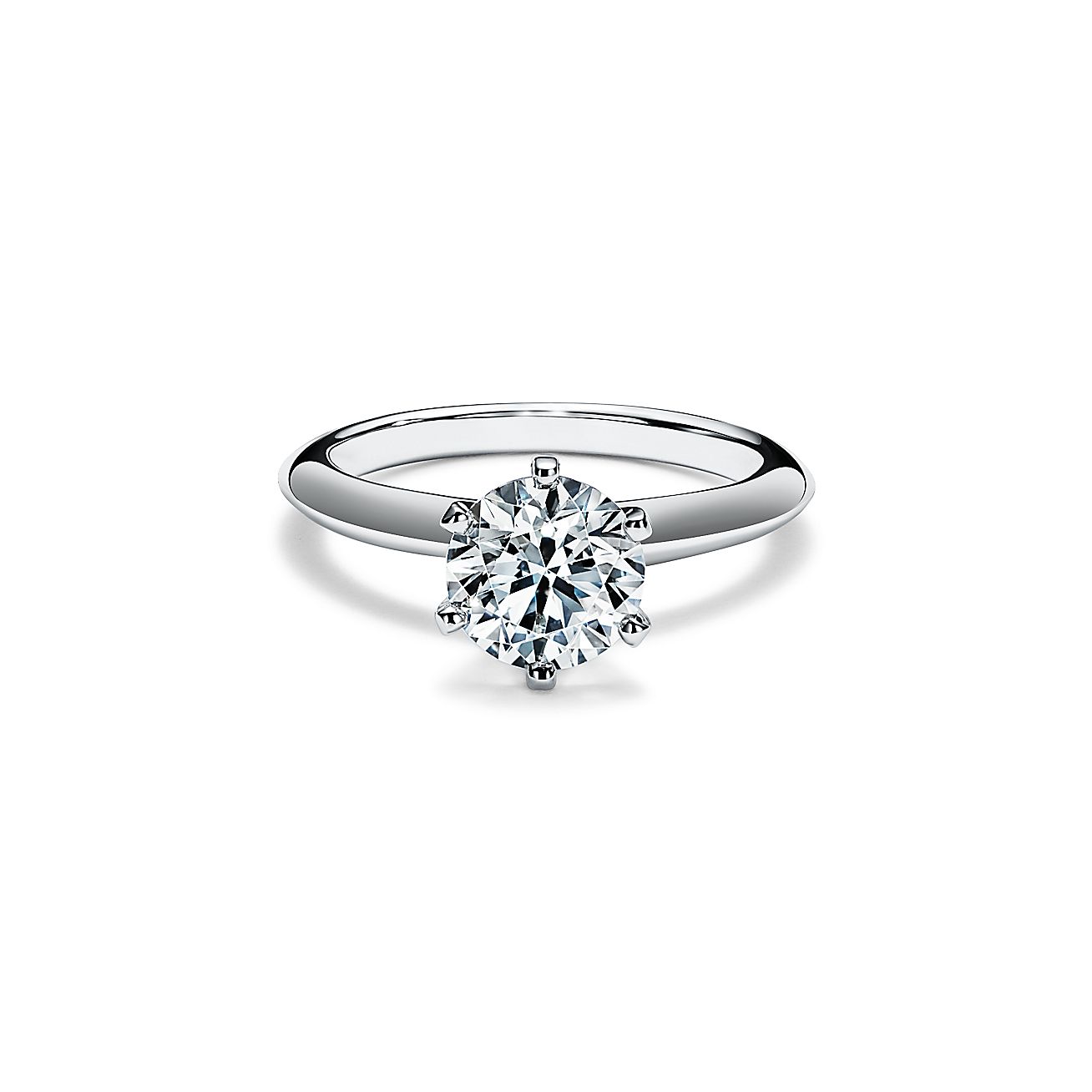 The Tiffany® Setting in platinum: world's most iconic engagement ring ...