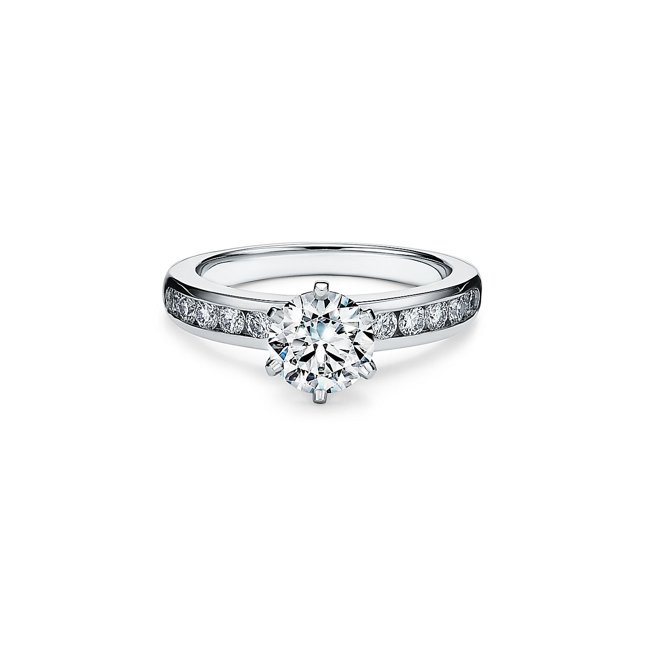 The Tiffany® Setting with a diamond band: world's most iconic ...