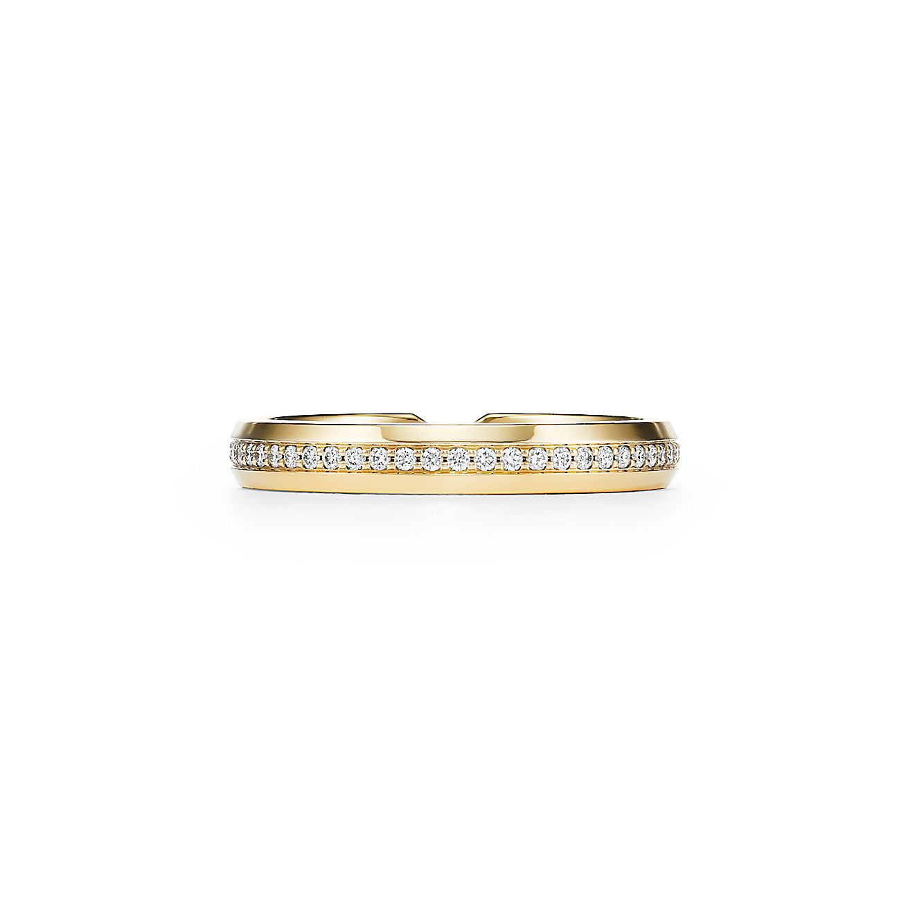 The Tiffany Setting Nesting Narrow Band Ring In 18k Gold With Diamonds Tiffany Co