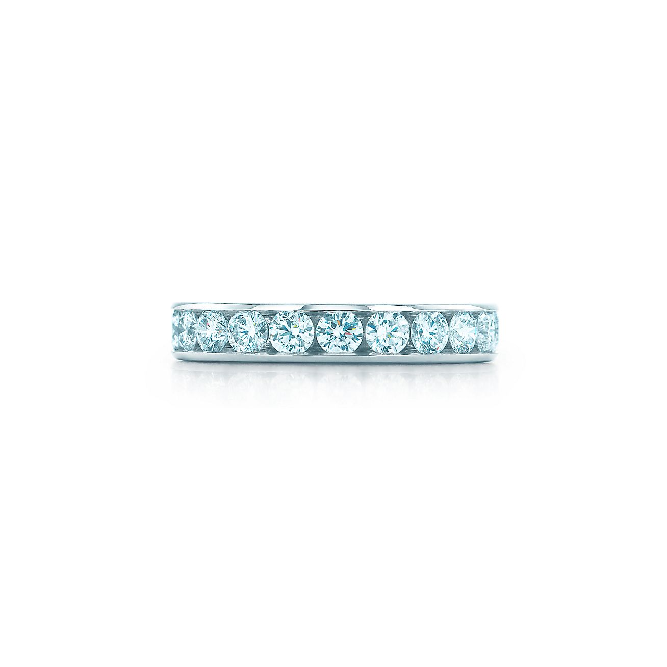 Obruchalnoe Kolco Tiffany S Brilliantami Platina Shirina 3 9 Mm Tiffany Co