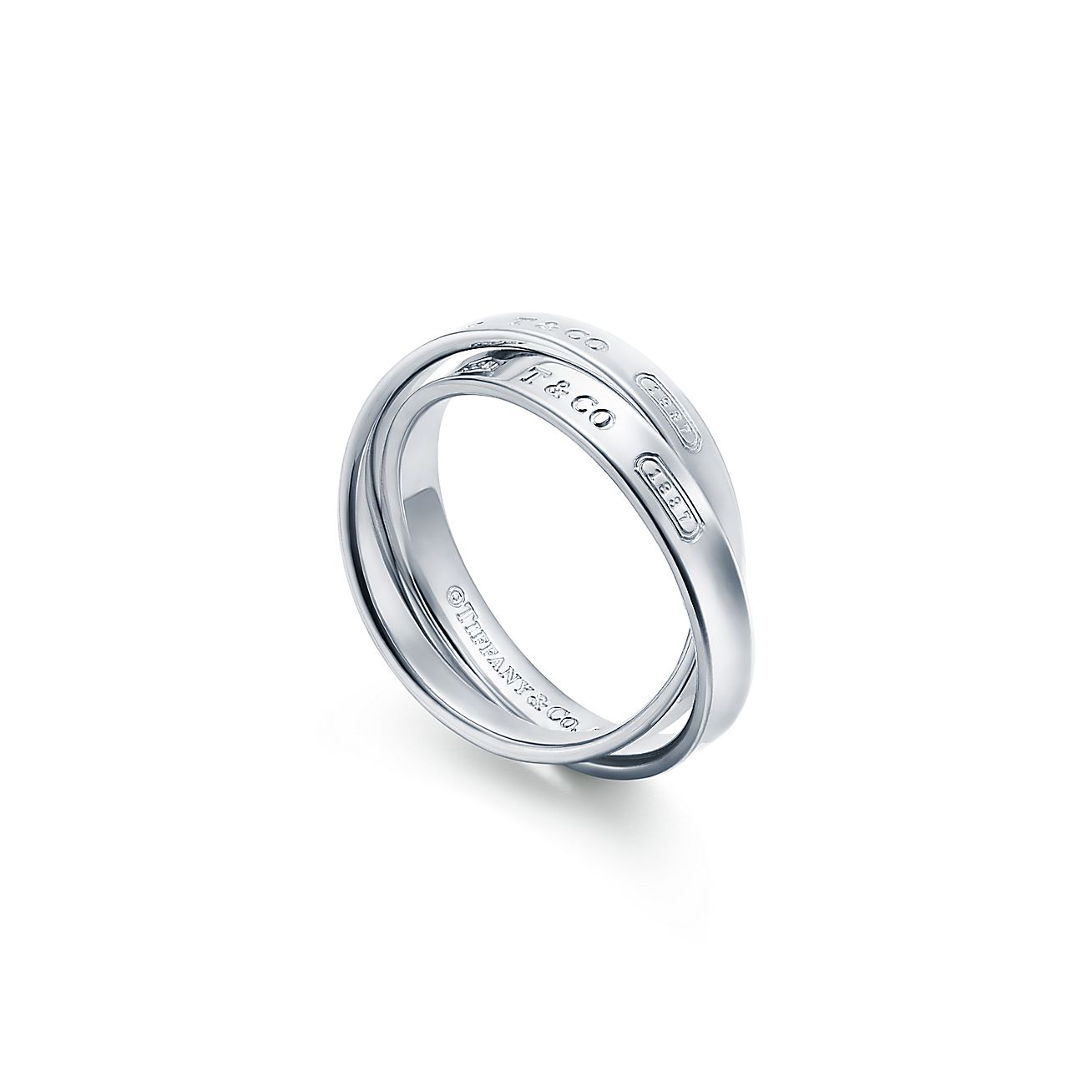 Tiffany 1837 Ring Aus Zwei Verschlungenen Ringen In Sterlingsilber Tiffany Co
