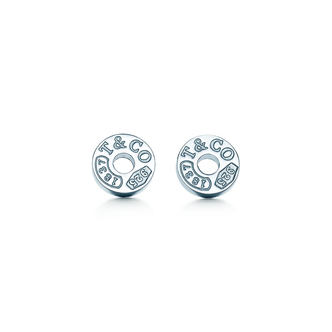 Tiffany 1837™ circle earrings in sterling silver. | Tiffany & Co.