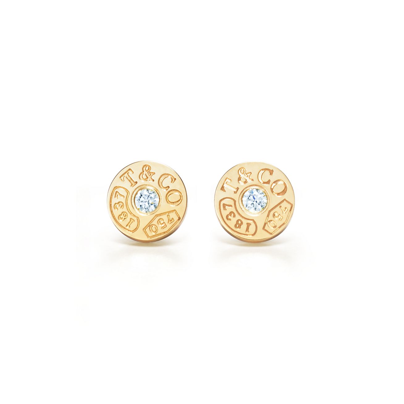 Tiffany 1837® circle earrings in 18k 