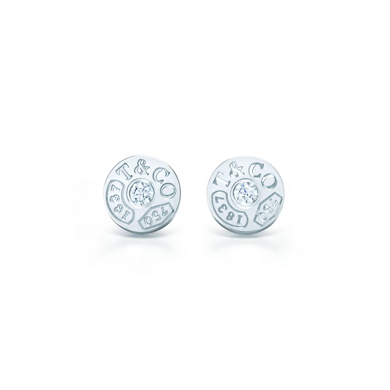 Tiffany 1837® circle earrings in 18k 