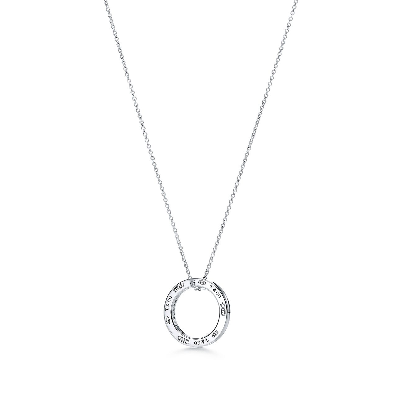 tiffany and co necklace circle pendant