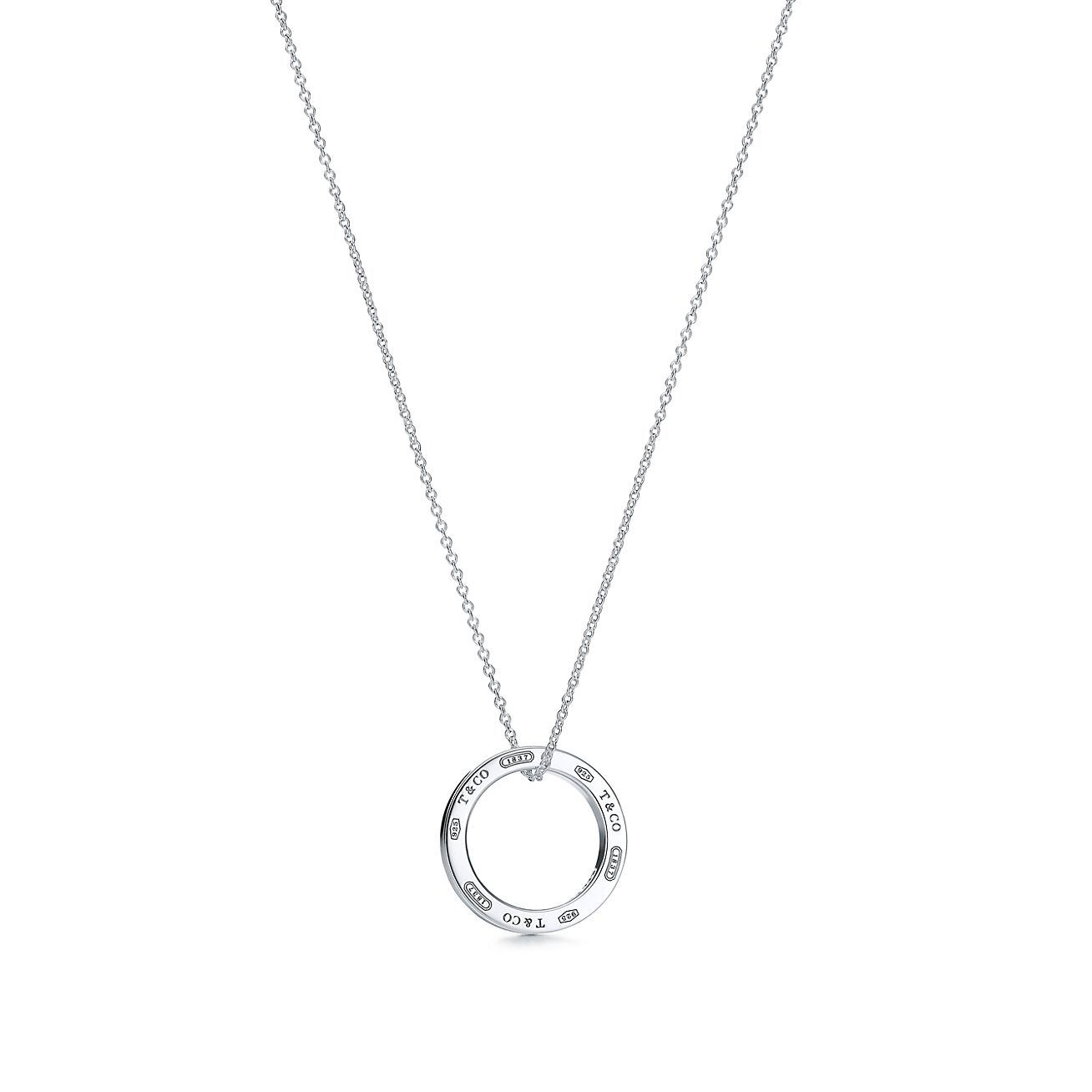Tiffany 1837™ pendant in sterling silver on a 16