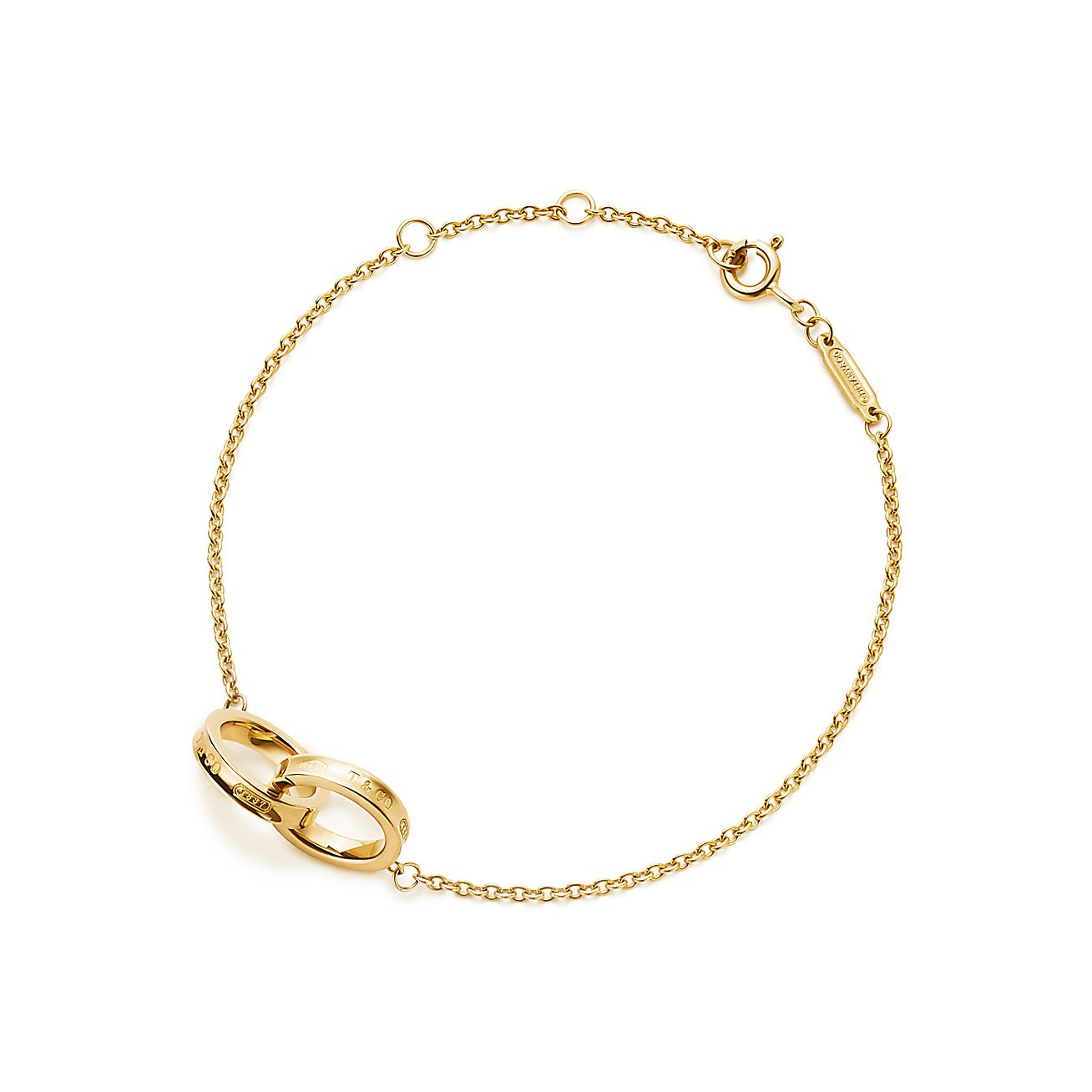 Tiffany 1837® interlocking circles bracelet in 18k gold. | Tiffany & Co.