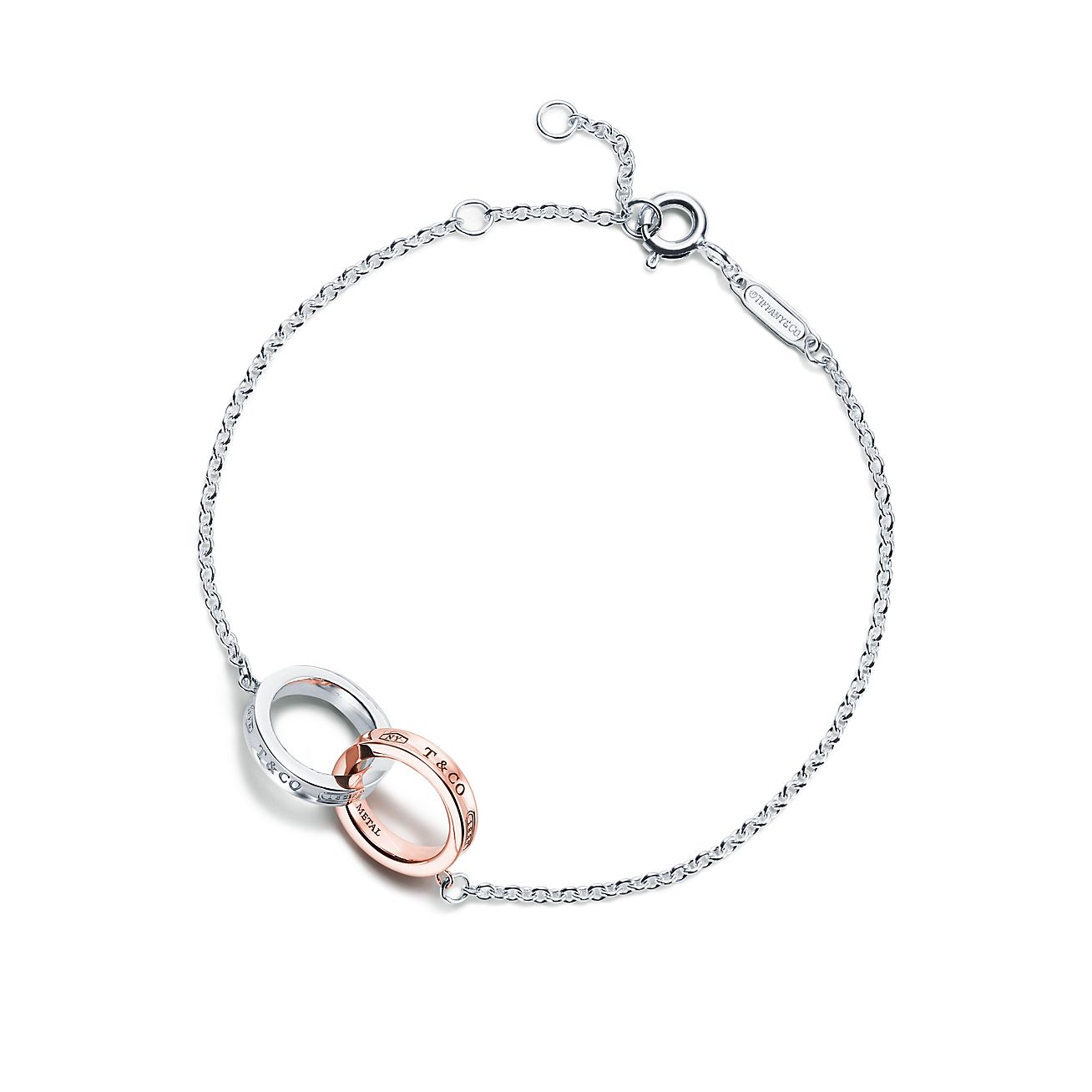 Tiffany 1837® Interlocking Circles Bracelet in Silver and Rubedo® Metal ...