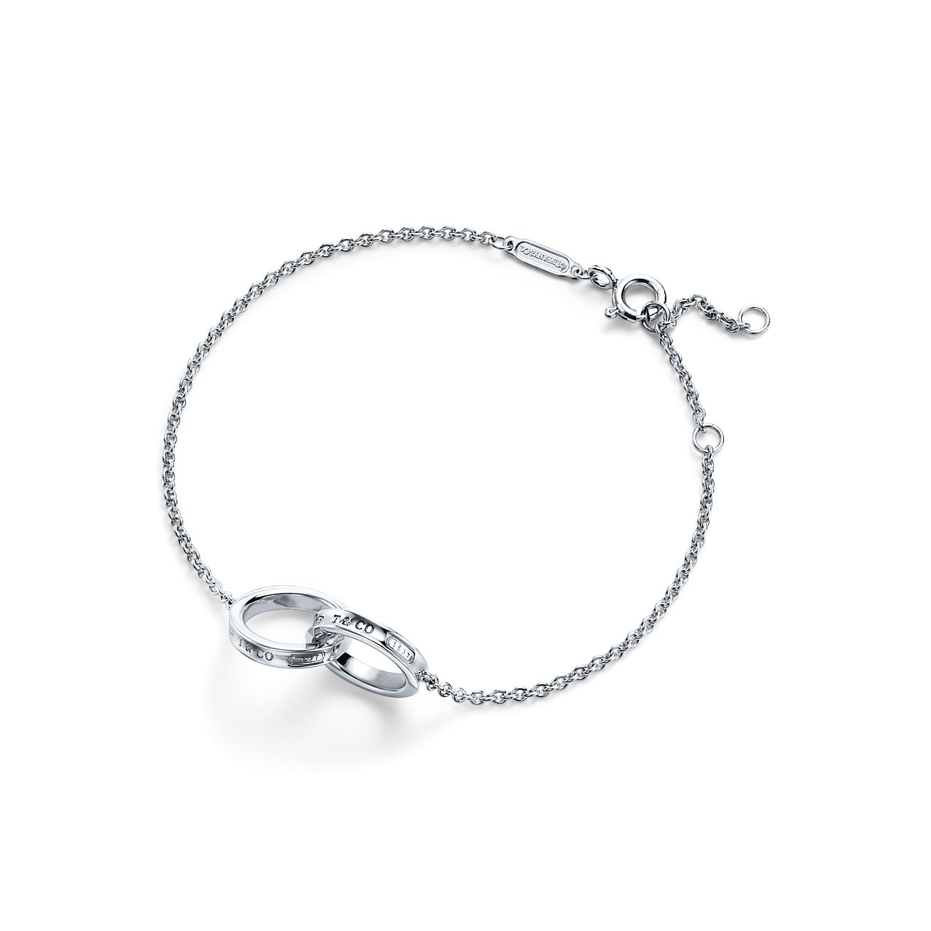 kloon Gezond eten Gewond raken Tiffany 1837® Interlocking Circles Chain Bracelet in Silver | Tiffany & Co.
