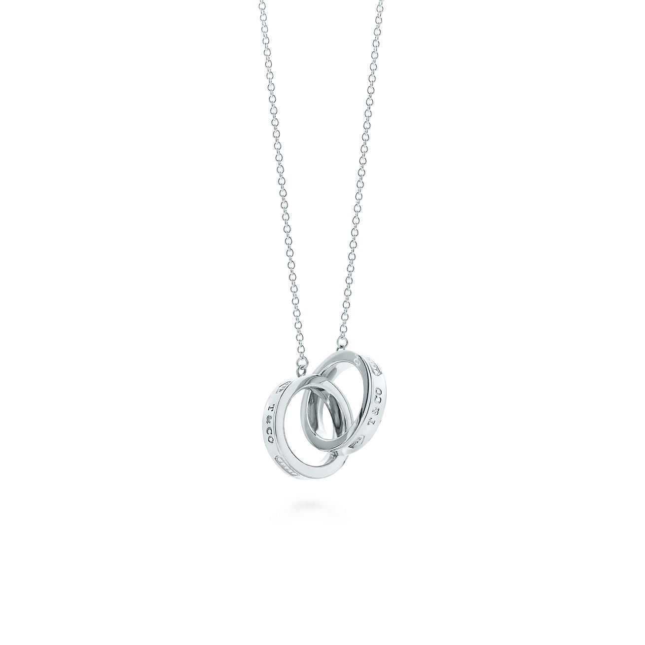 tiffany circle necklace silver