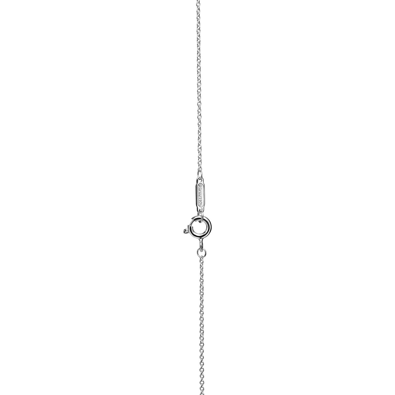 Tiffany & Co.1837 Padlock Lock Round Pendant Necklace 16.73