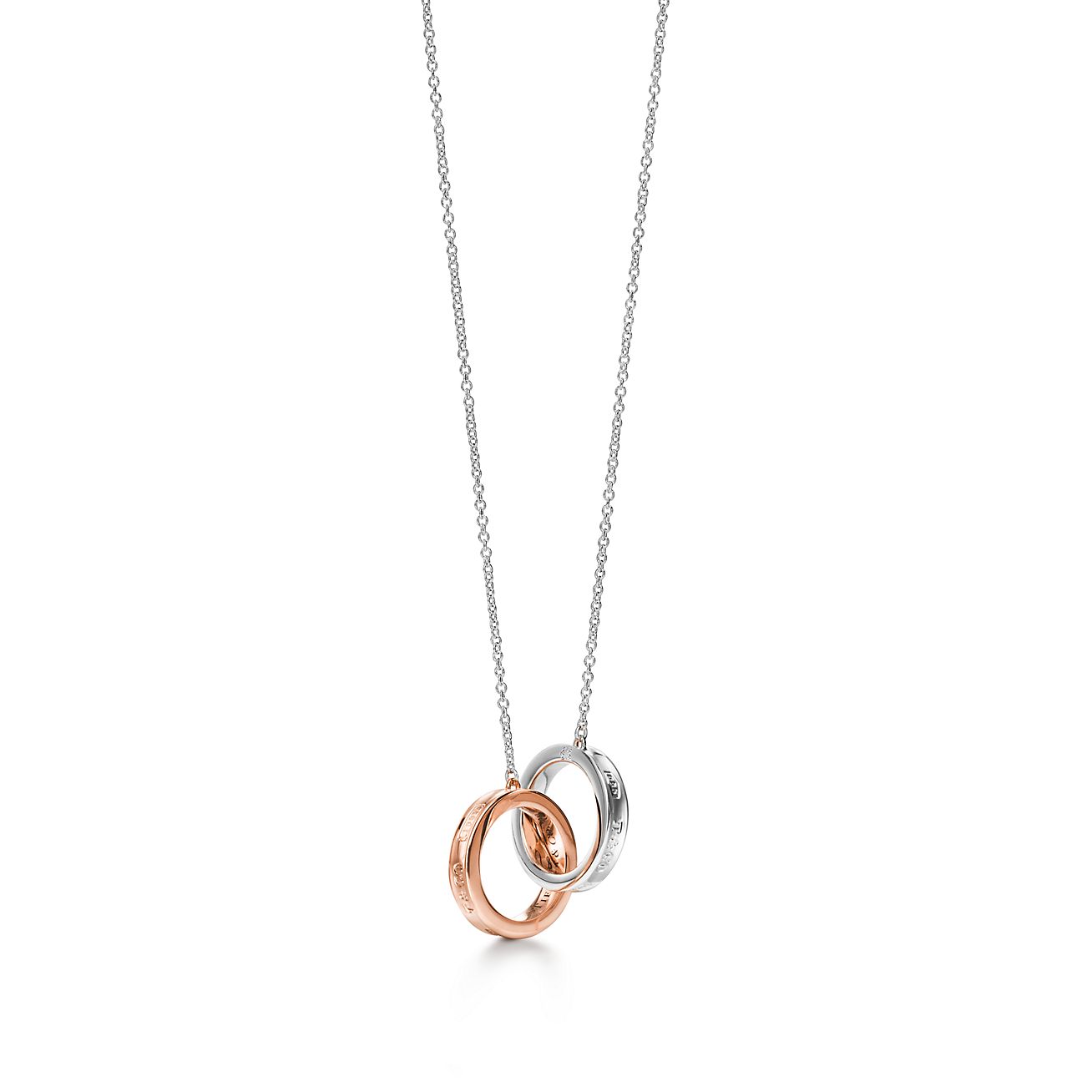 Tiffany 1837® interlocking circles pendant in sterling silver and 18k ...