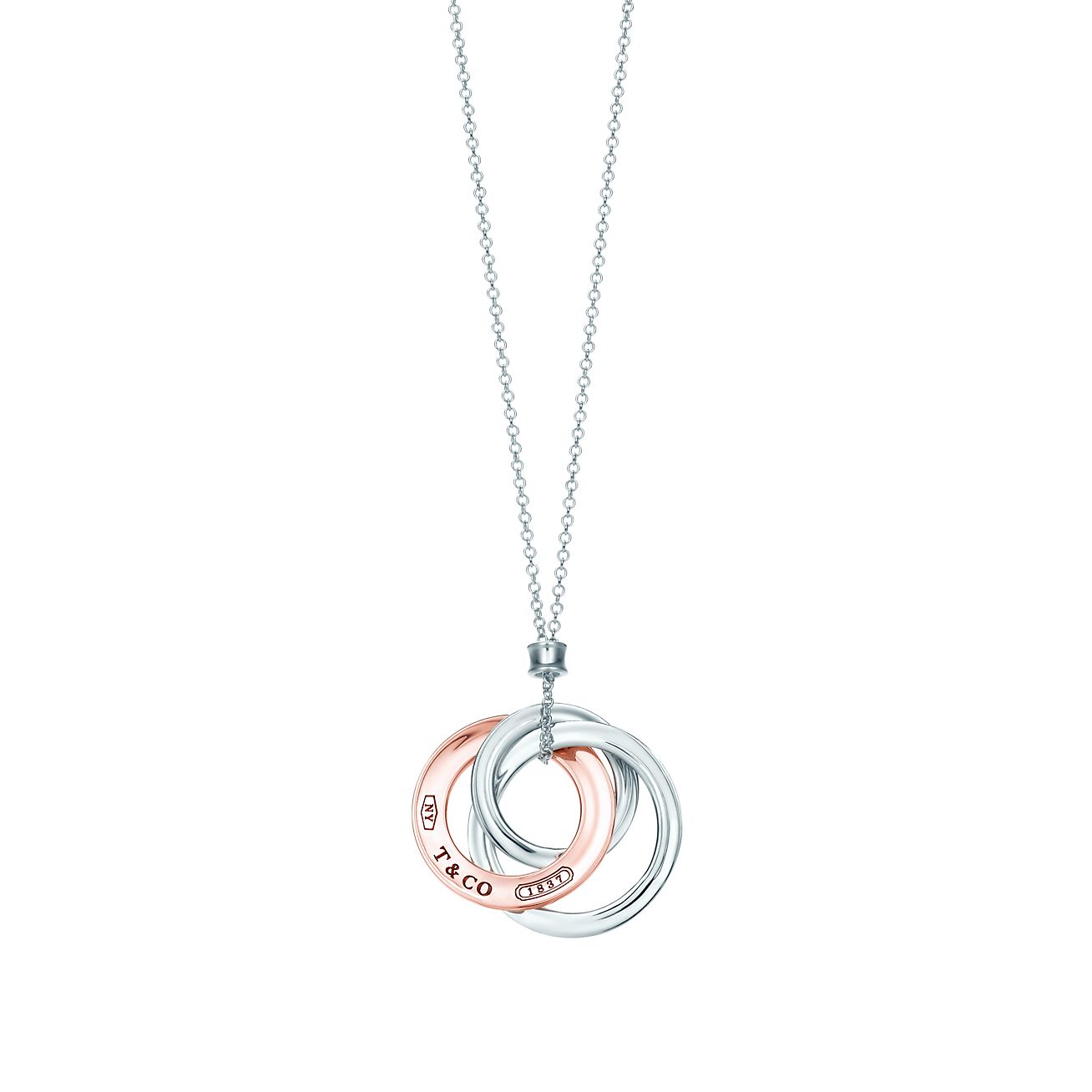 tiffany two circle pendant