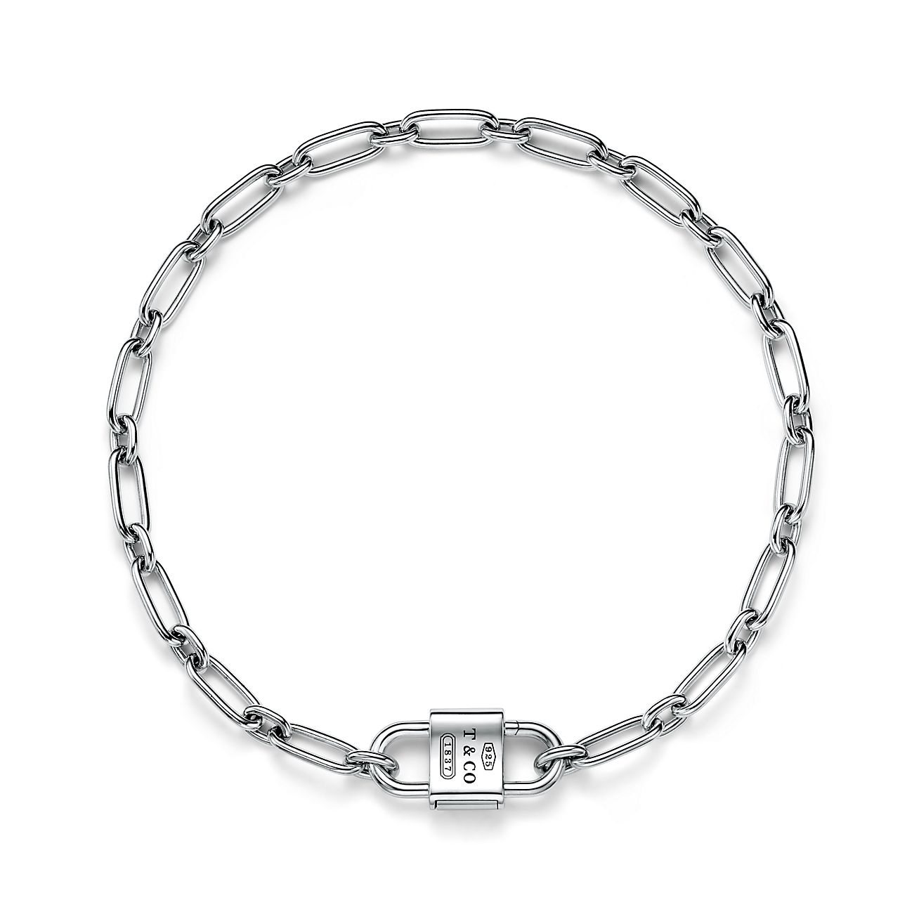Tiffany 1837® Large Double Lock Necklace in Sterling Silver - Alternate shot 1