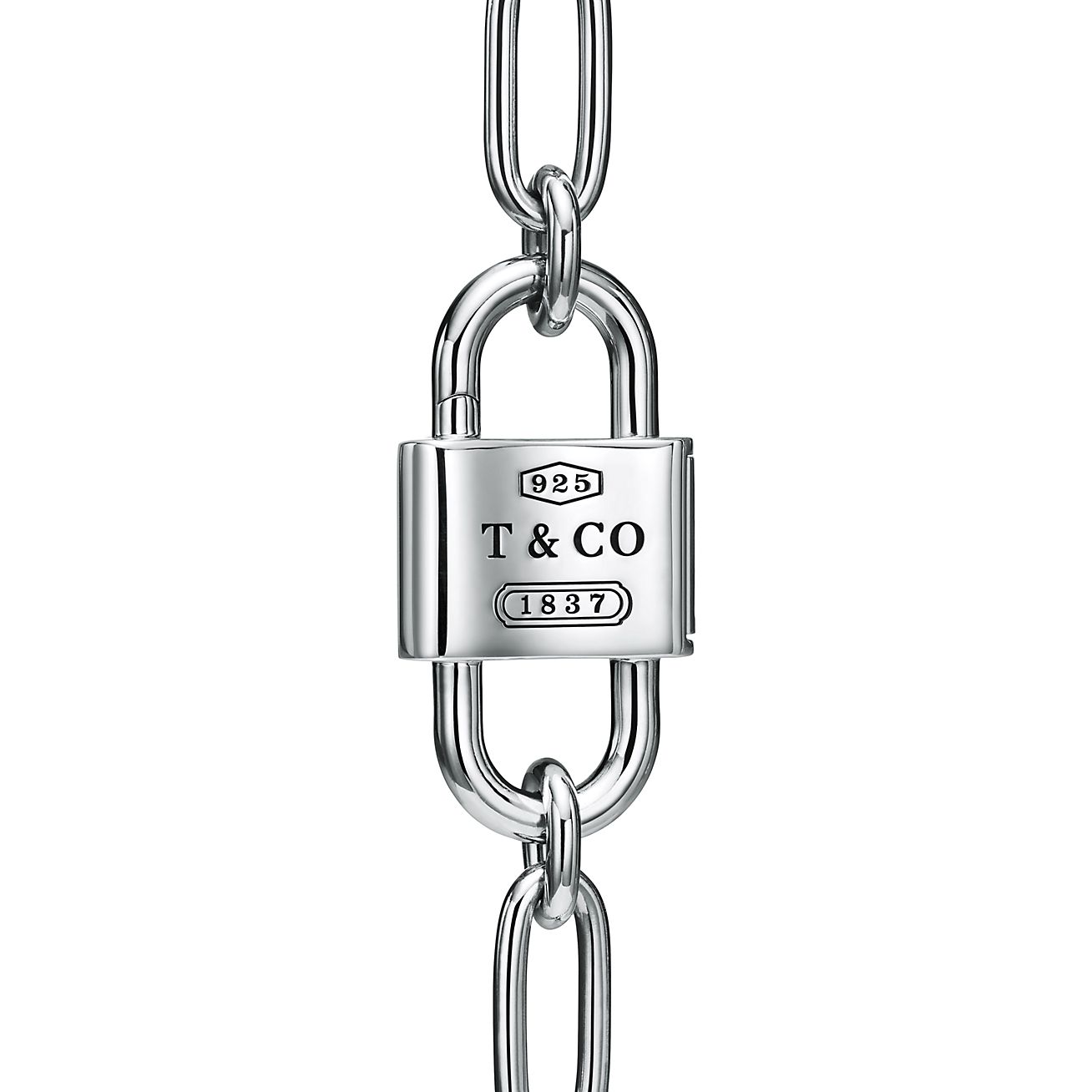 Tiffany 1837® Large Double Lock Necklace in Sterling Silver - Alternate shot 1 - Alternate shot 2 - Alternate shot 3
