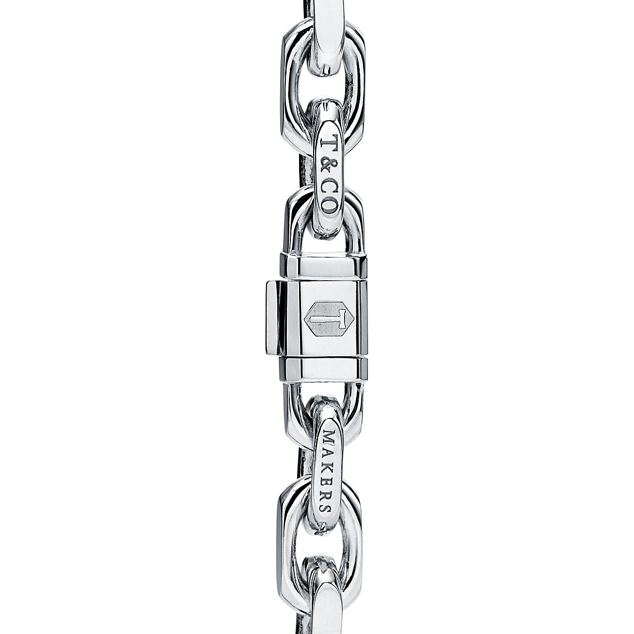 Tiffany 1837 Makers Narrow Chain Bracelet in 18K Gold, Large
