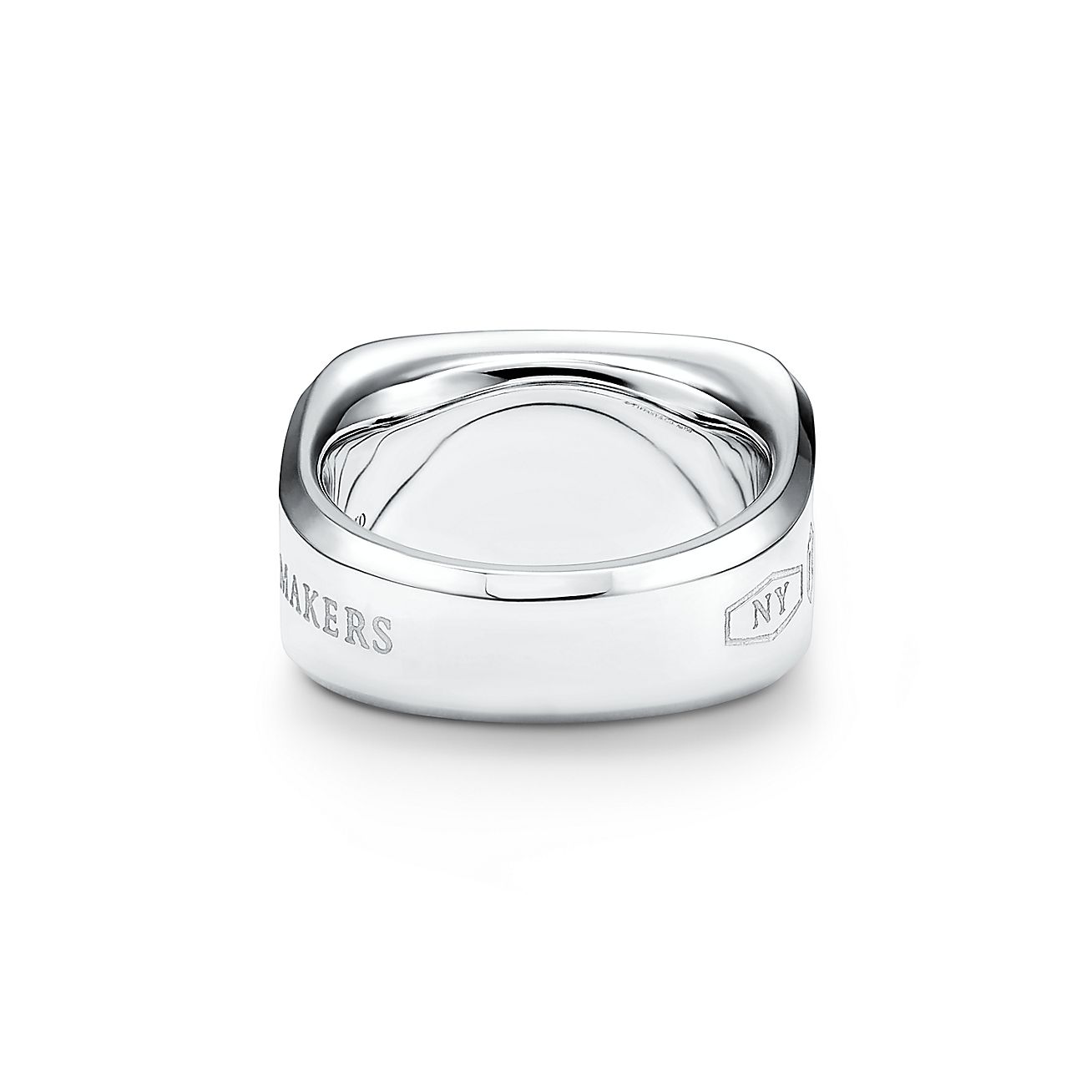 Tiffany 1837™ Makers signet ring in sterling silver, 12 mm wide
