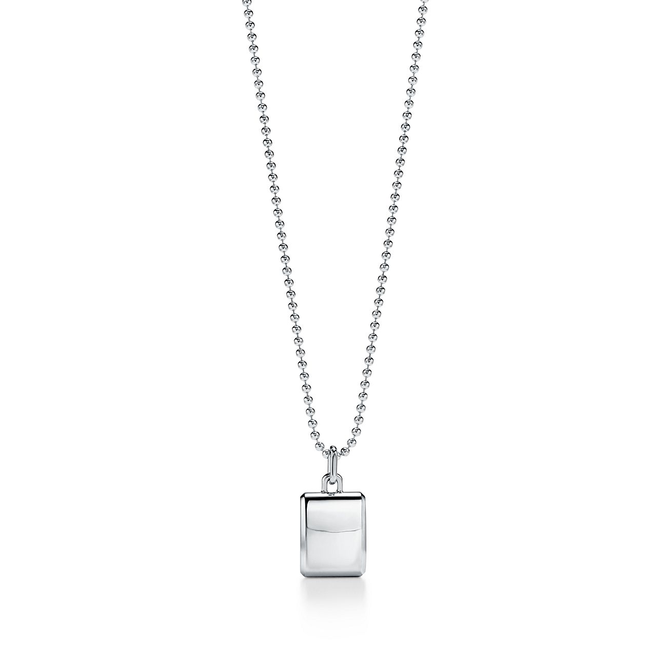 Tiffany 1837® Makers Square Pendant in Sterling Silver, 24"