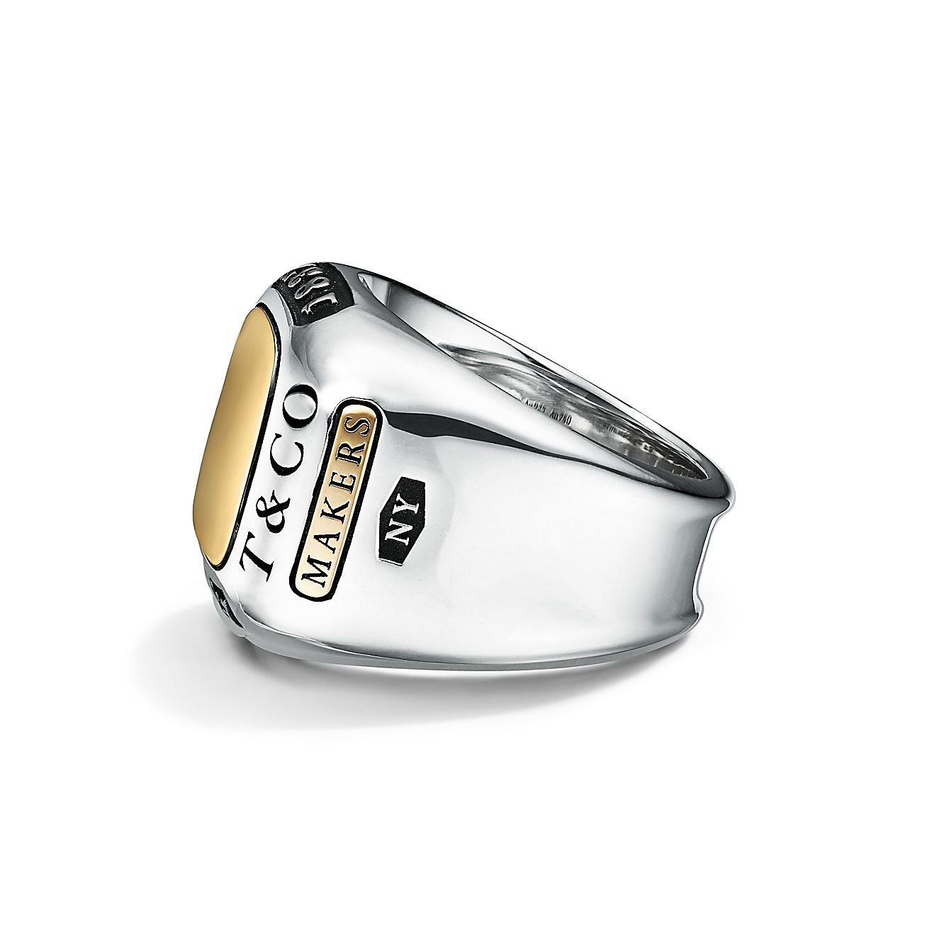 Tiffany 1837® Makers Trophy Ring in Sterling Silver and 18k Gold