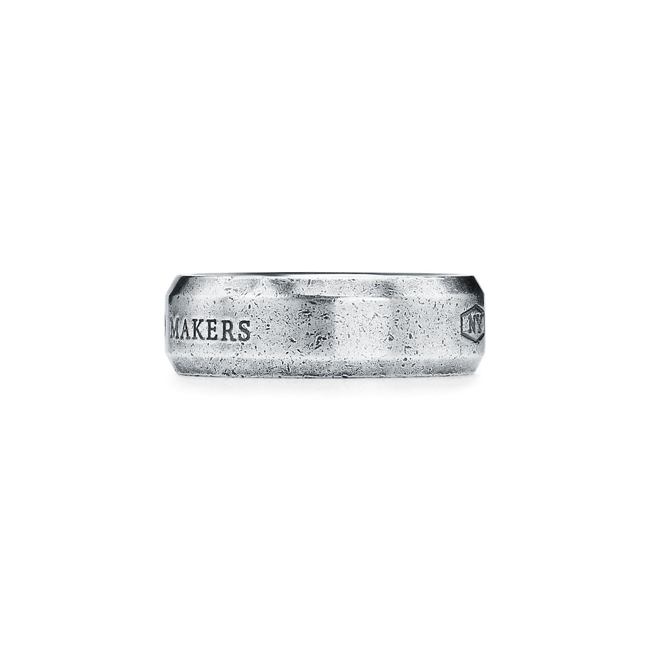 makers medium slice ring in sterling silver