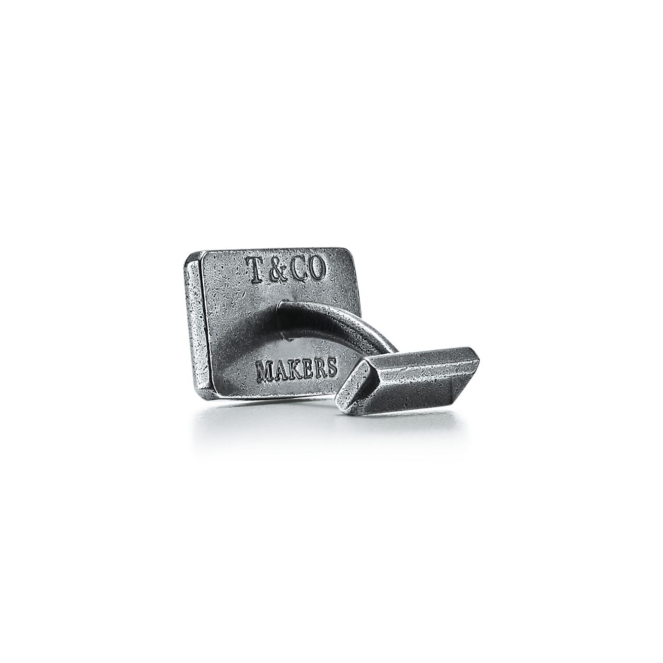 Tiffany 1837® Makers Tumbled Rectangle Cuff Links in Sterling Silver