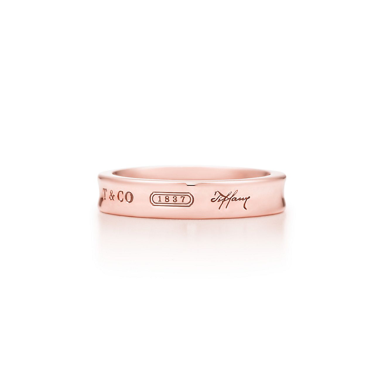 Tiffany 1837® Ring in Rubedo® Metal, Narrow | Tiffany & Co.