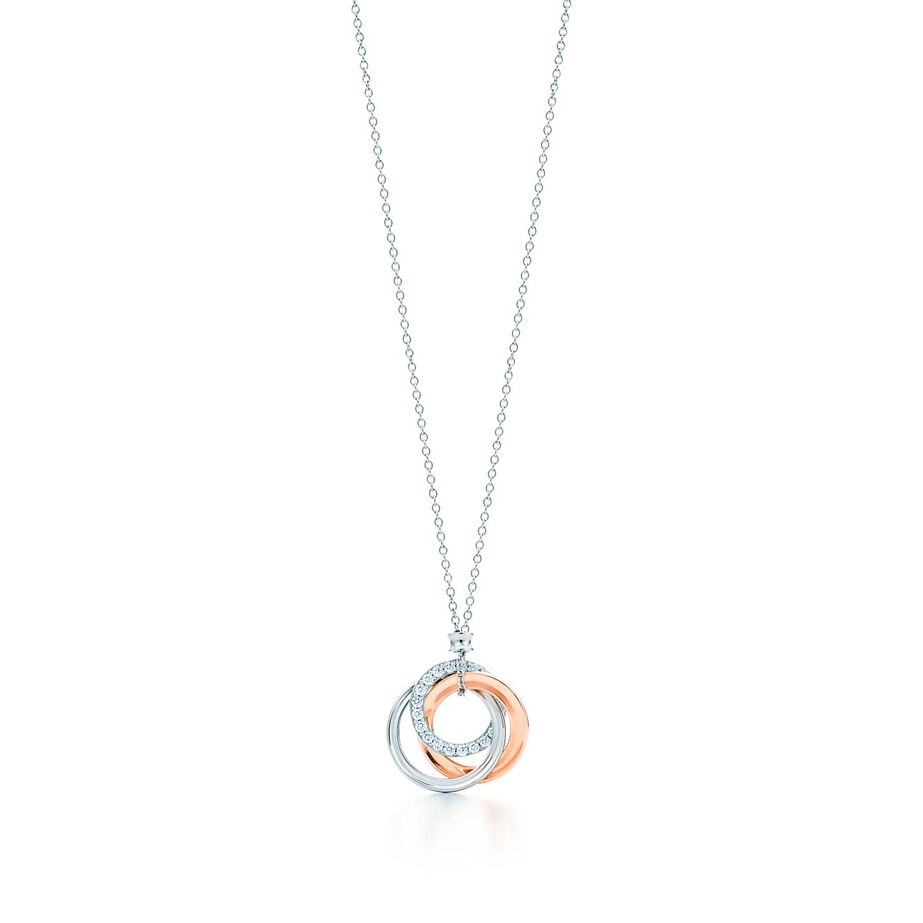 tiffany co 1837 interlocking circles pendant necklace