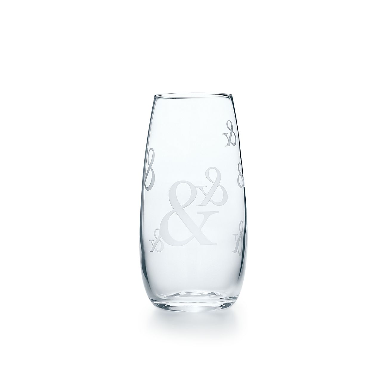 Tiffany Ampersand Crystal Stemless Champagne Flute Tiffany Co